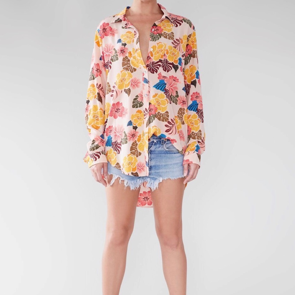 Acacia swimwear milos retro paradise top in medium